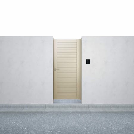 シンプレオ門扉　５型　片開き　柱仕様     １１・１８R（L） | YKKAP